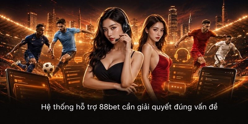 Hệ thống hỗ trợ 88bet cần giải quyết đúng vấn đề